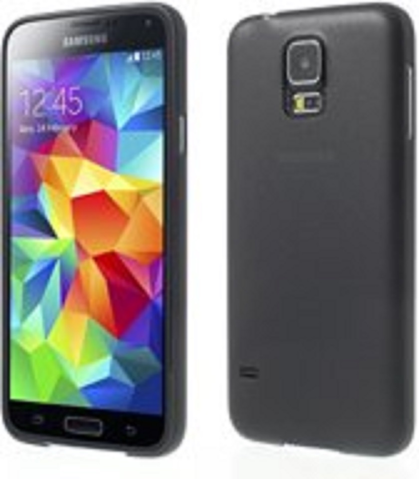 zondag Doornen markt Samsung Galaxy S5 Silicone transparant zwart hoesje | ZKL Telecom