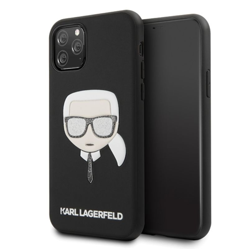 Apple iPhone 12 Pro Max Zwart Karl Lagerfeld Hard Back hoesje |