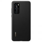 Huawei P40 silicone zwart origineel huawei back cover hoesje