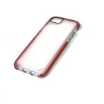 Apple iPhone 7/8/SE-2020 Rood Stevige Siliconen Transparant achterkant hoesje