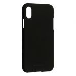 Apple iPhone XS Max Silicone zwart hoesje met gratis Tempered Glass Screenprotector