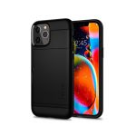 Apple iPhone 12 Mini Zwart Slim Armor Wallet back cover