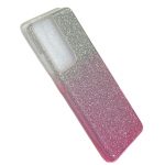 Samsung Galaxy S23 Ultra Roze 3D Gliters  achterkant hoesje