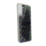 Samsung Galaxy S21/S30 Zwart Gliters  achterkant hoesje