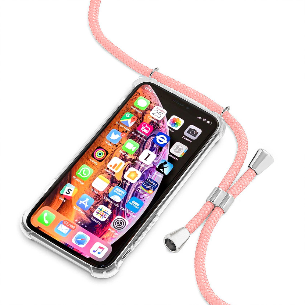 insect krom vorm Apple iPhone 11 pro iMoshion Backcover met koord case Extra stevig hoesje  Silicone transparant antishock | ZKL Telecom