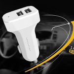 Auto lader 2.4A wit 2xUSB