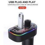 Bluetooth Carkit C12 FM Auto MP3 Speler