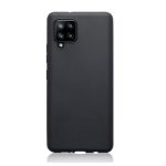 Samsung Galaxy A42 zwart back cover Microvezel binnenkant hoesje