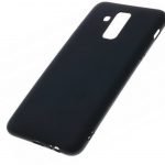 Samsung  Galaxy J4 Plus Silicone zwart back cover hoesje