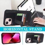 Apple iPhone 12 / 12 Pro  Kunstleer Achterkant hoesje met 5 pasjes