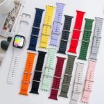Horloge Bandje Geschikt voor Apple Watch- Ocean Sportband 42/44/ 45/49 mm iWatch Paars Kleur