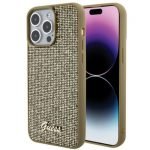 APPLE iPhone 15 PRO MAX ORIGINELE CASE GUESS DISCO METALEN HARDCASE GOUDE HOESJE