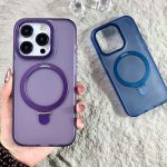 APPLE iPhone 14 Pro  Ring Magsafe Donker Paars Hoesje
