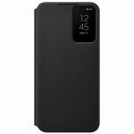Samsung Galaxy S22 Smart Clear View Cover Zwart Hoesje