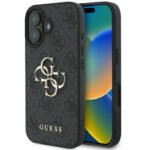 Guess Hoesje voor iphone 16 Plus - Zwart