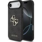 Guess Metal Logo Hoesje Voor iPhone 17 Air Zwart