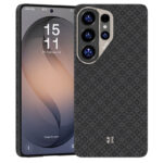 Samsung Galaxy S26 Achterkant Hoesje ARMORGRID Zwart met Grijs