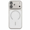 iPhone 17 Pro Max Achterkant Magsafe met Camera beschermer Hoesje Wit
